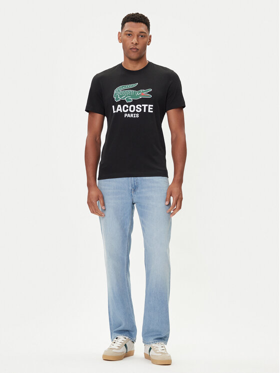 Lacoste Lacoste Tričko TH5634 Čierna Regular Fit