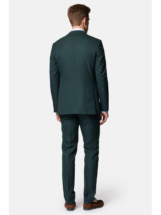 Lancerto Lancerto Garnitur Garnitur Zielony Wełniany Newark GA073124000022 Zielony Slim Fit