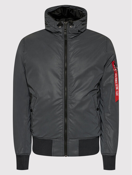 Alpha Industries Alpha Industries Demisezoninė striukė Ma-1 Reflective 118115 Juoda Regular Fit