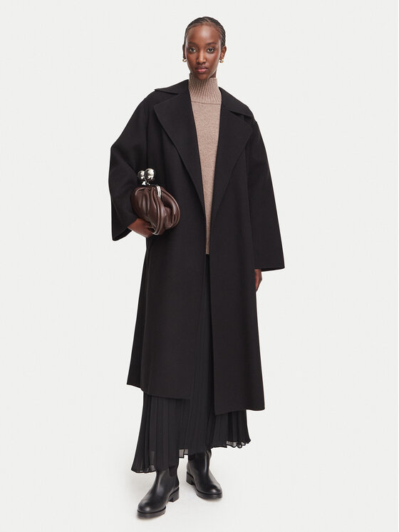 Weekend Max Mara Weekend Max Mara Volneni plašč Operoso 2625016011 Črna Regular Fit