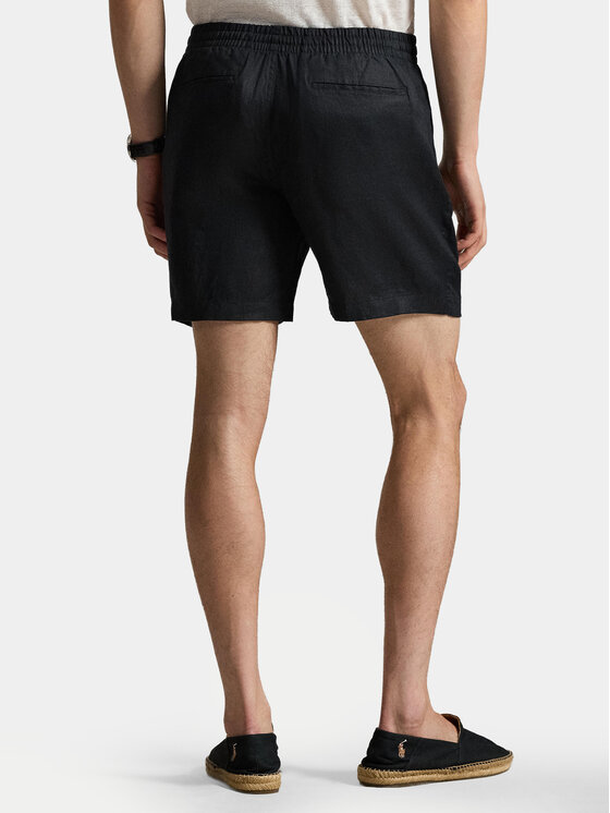 Polo Ralph Lauren Polo Ralph Lauren Pantalon scurți din material 710P08205504 Negru Regular Fit