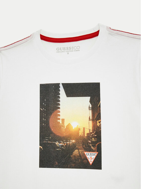 Guess Guess T-krekls L4YI12 K8HM4 Balts Regular Fit
