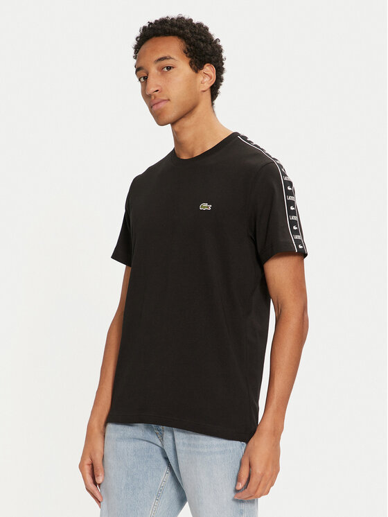 Lacoste Lacoste Футболка TH7404 Чорний Regular Fit