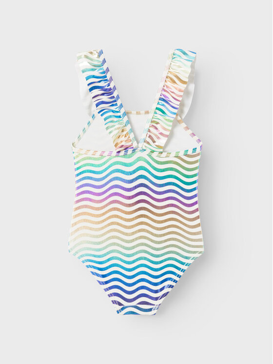 NAME IT NAME IT Strój kąpielowy Nmfzamar 13226753 Turkusowy Regular Fit