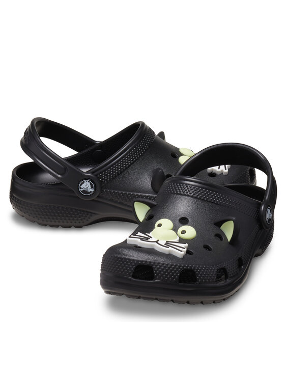 Crocs Crocs Şlapi Classic Glow Black Cat Clog K 210387 Negru