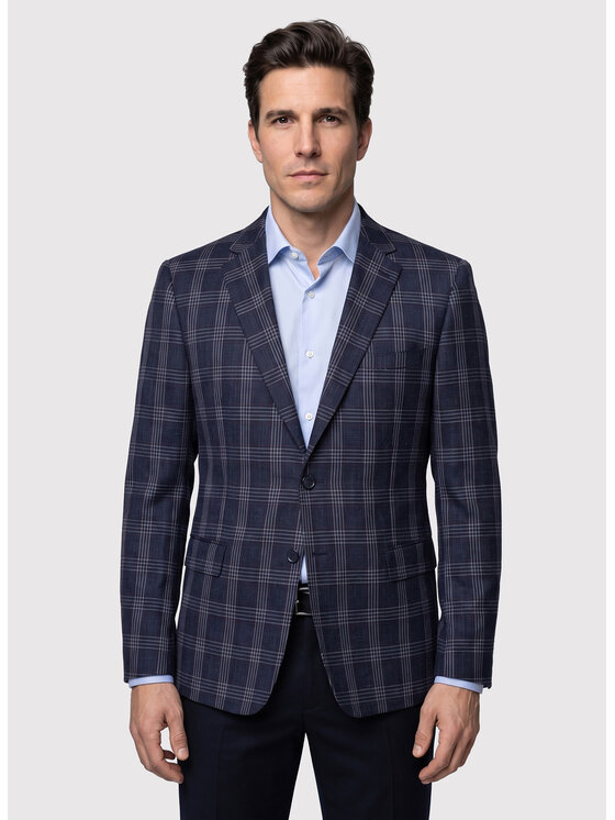 Pako Lorente Pako Lorente Marynarka P26WF-3X-021 Granatowy Slim Fit