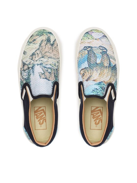 Vans Vans Πάνινα παπούτσια Classic Slip-On VN0009Q7FRS1 Πράσινο