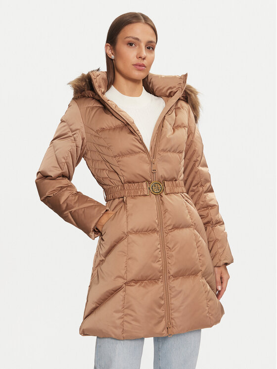Guess Guess Geacă din puf New Olga W4BL40 WEX52 Bej Regular Fit