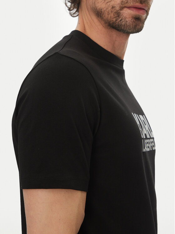 KARL LAGERFELD KARL LAGERFELD T-shirt 755087 552235 Crna Regular Fit
