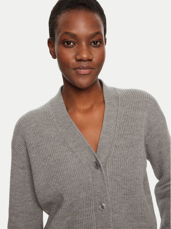 Max Mara Leisure Max Mara Leisure Кардиган York 2426346048 Сив Regular Fit
