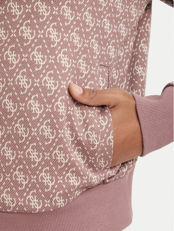 Guess Guess Mikina V6BQ27 K7946 Fialová Regular Fit