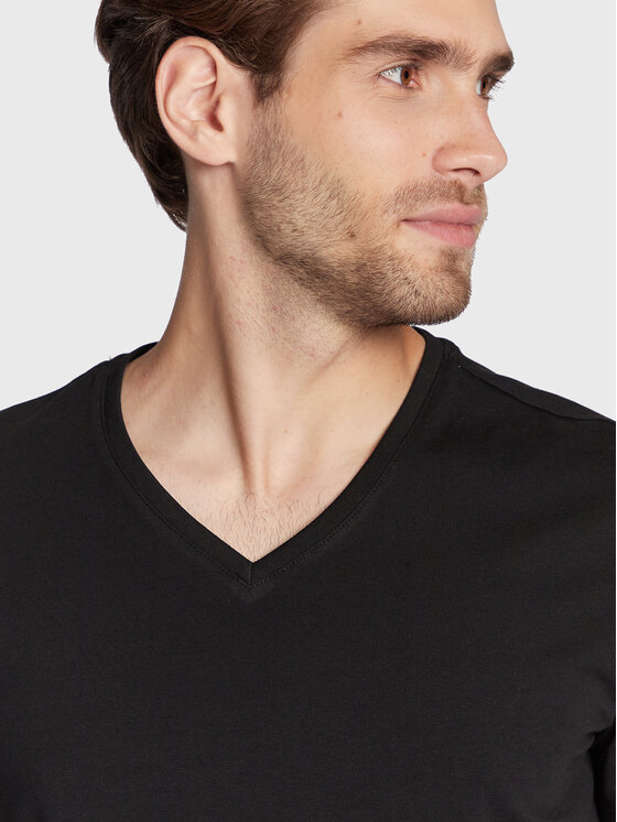 Casual Friday T-Shirt Lincoln 20503062 Schwarz Slim Fit | Modivo.de