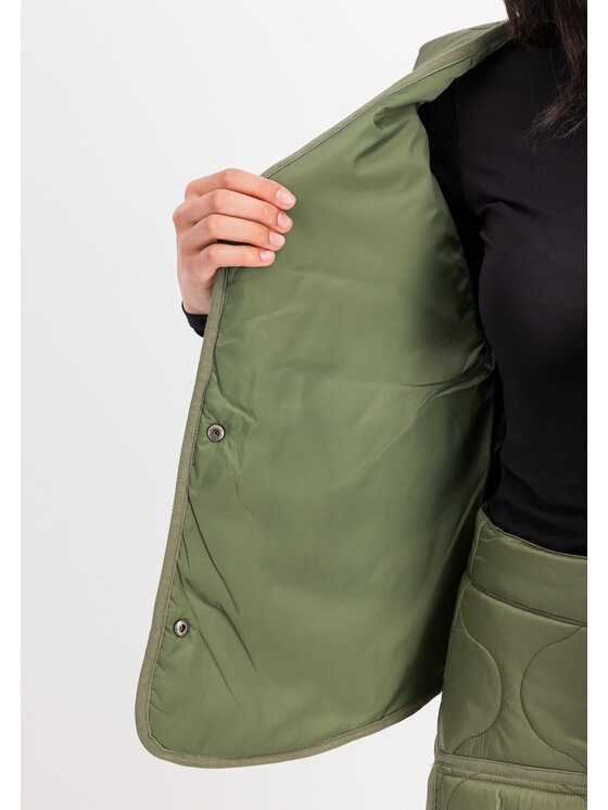 Alpha Industries Alpha Industries Kamizelka ALS Gilet Vest Women Zielony Regular Fit
