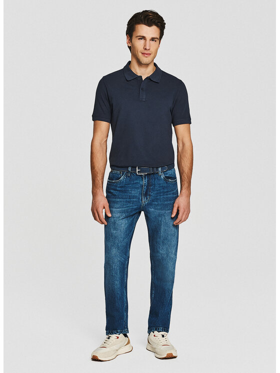 Pako Lorente Pako Lorente Polo P26SN-TX-004 Granatowy Classic Fit