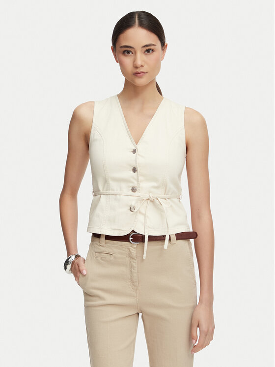 ONLY Top Silla 15374051 Crem Regular Fit
