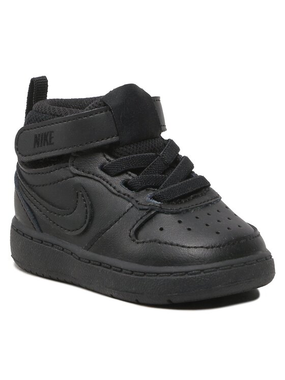 Nike Nike Сникърси Court Borough Mid 2 (TDV) CD7784 001 Черен
