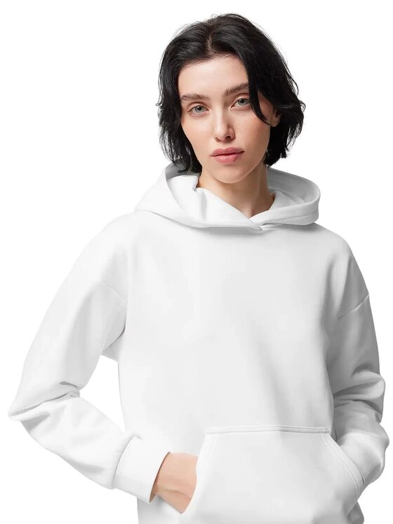 Outhorn Outhorn Mikina OTHWSS24TSWSF1149-11S Biela Oversize