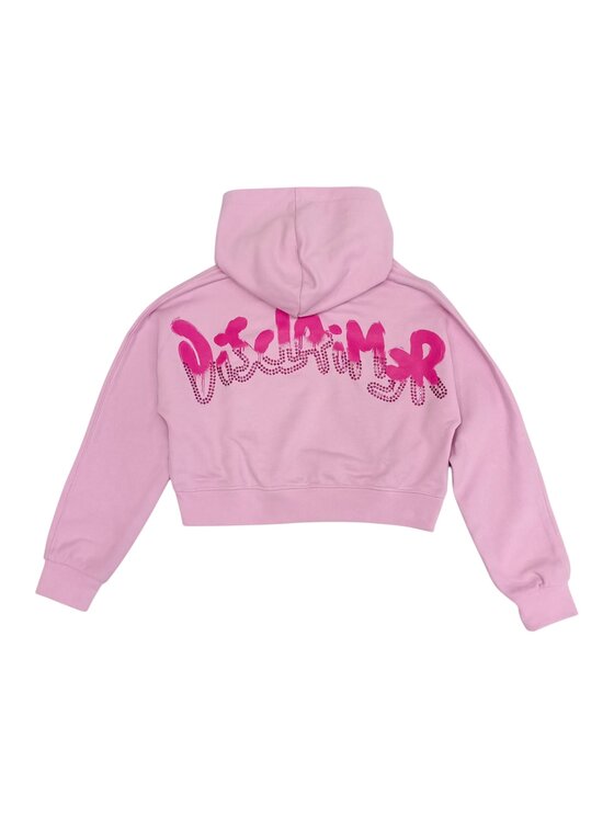 DISCLAIMER DISCLAIMER Felpa q-bab-69428 Rosa Regular Fit