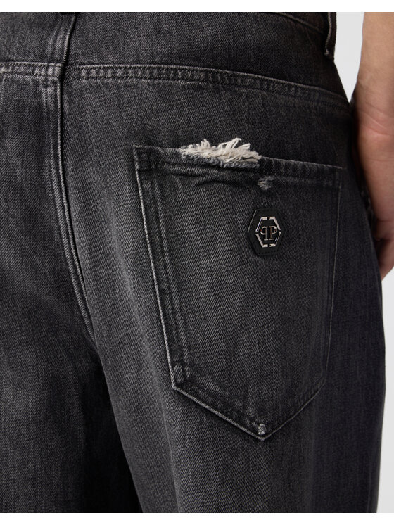 PHILIPP PLEIN PHILIPP PLEIN Džínsy 31242 Čierna Loose Fit