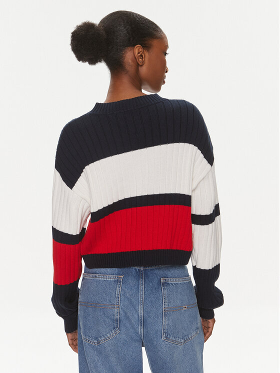 Tommy Jeans Tommy Jeans Pullover Colorblock Badge DW0DW18117 Bunt Regular Fit