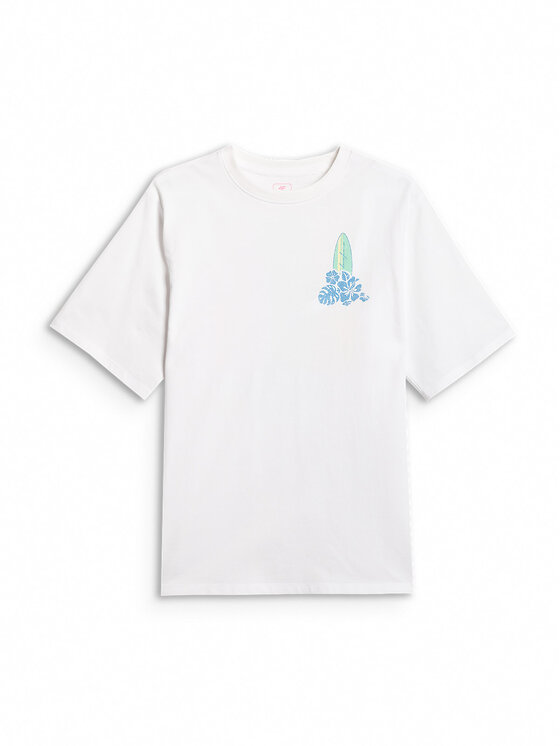 4F 4F T-Shirt SUMMER SPLASH Biały Loose Fit