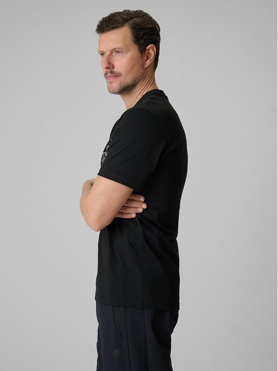4F 4F T-Shirt COMMERCIAL 12 Czarny Regular Fit