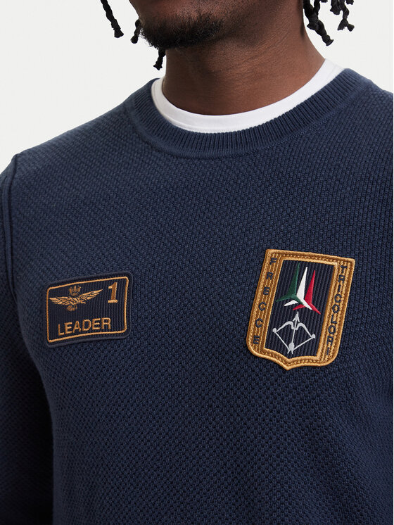 Aeronautica Militare Aeronautica Militare Maglione 262MA1659UL00903 Blu scuro Regular Fit