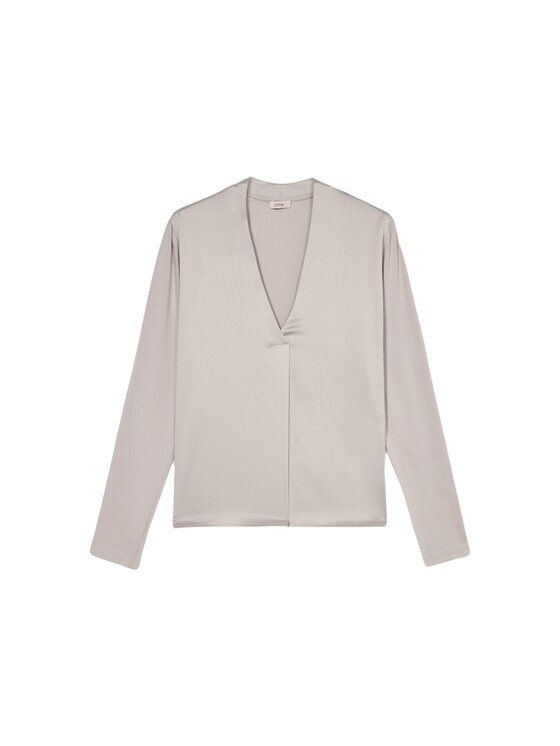 Oltre Oltre Bluzka G388J004175N002 Kremowy Regular Fit