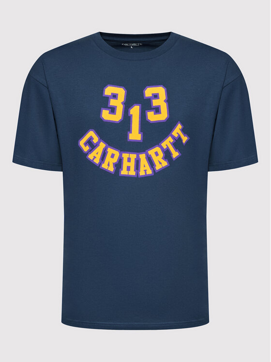 Carhartt WIP Carhartt WIP T-Shirt 313 Smile I030210 Dunkelblau Loose Fit