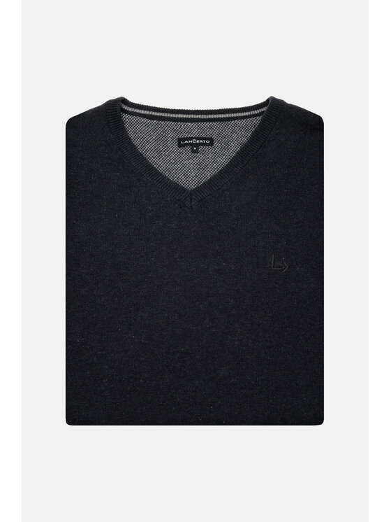Lancerto Lancerto Sweter Harrison SW073123000003 Szary Regular Fit