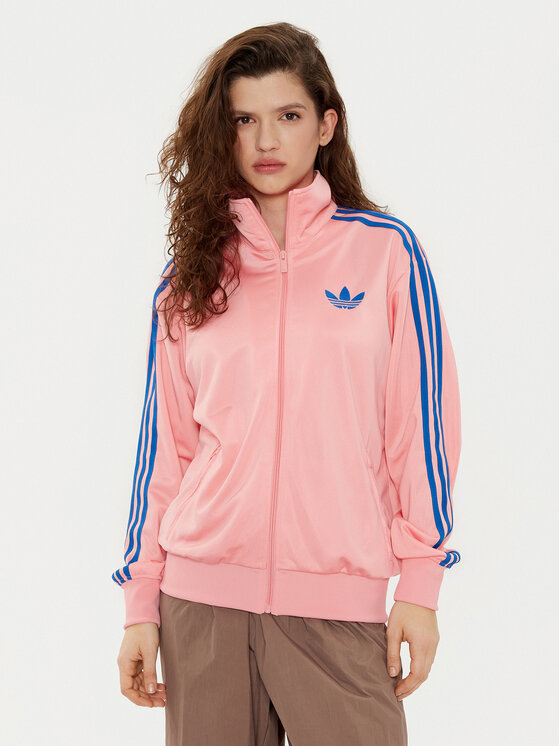 adidas Mikina adicolor Classic Firebird JP2302 Ružová Loose Fit