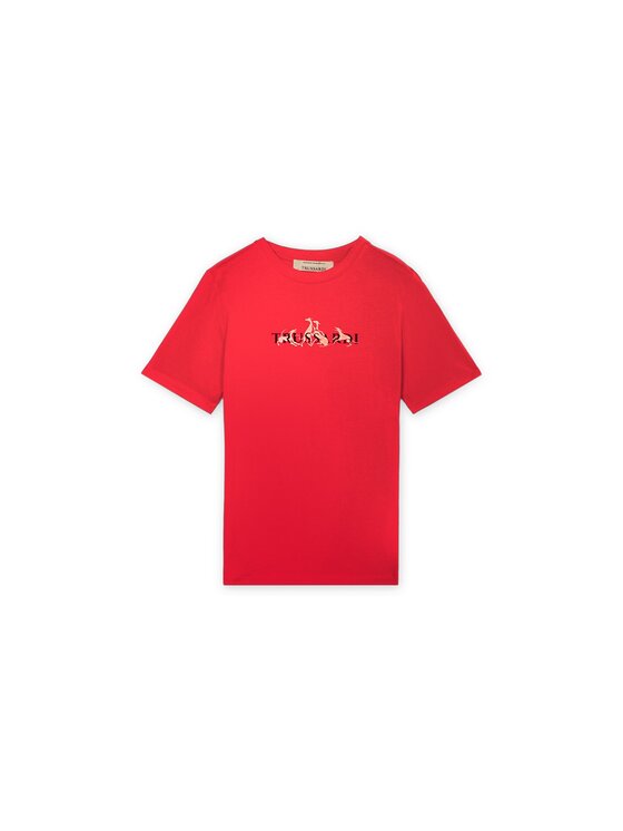 Trussardi Trussardi T-shirt G1336000245N016 Rosso Regular Fit