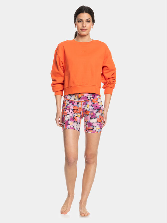 Roxy Roxy Pulóver Ess Nrj Cn Otlr ERJFT04670 Narancssárga Regular Fit