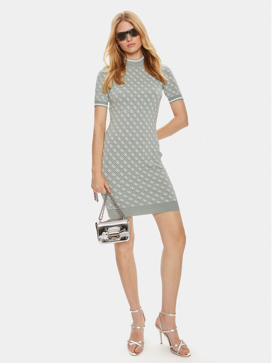 Guess Guess Strickkleid Ss Lise W3YK39 Z37K0 Grün Bodycon Fit
