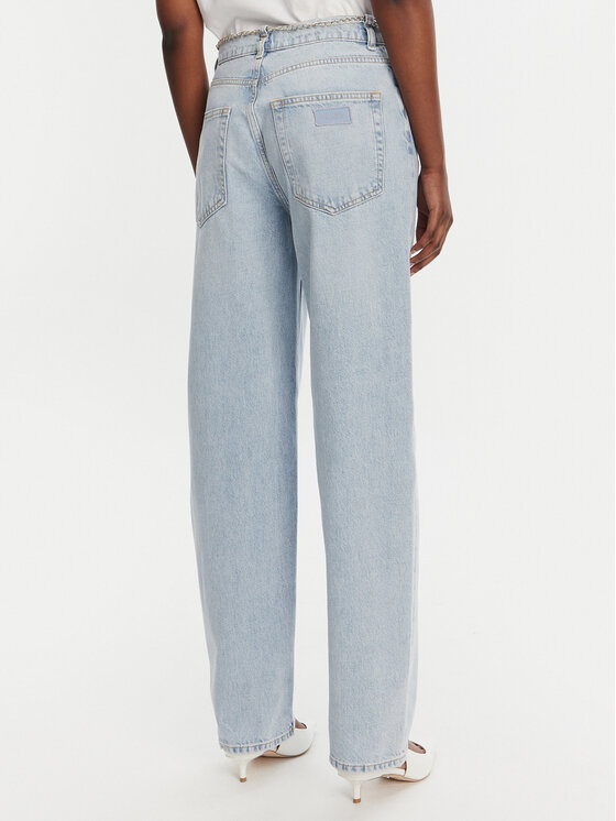 Liu Jo Liu Jo Jeans hlače UA5186 D4854 Modra Straight Leg