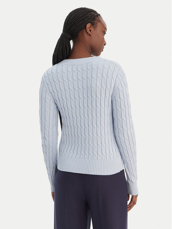 Tommy Hilfiger Tommy Hilfiger Sveter WW0WW47644 Modrá Regular Fit
