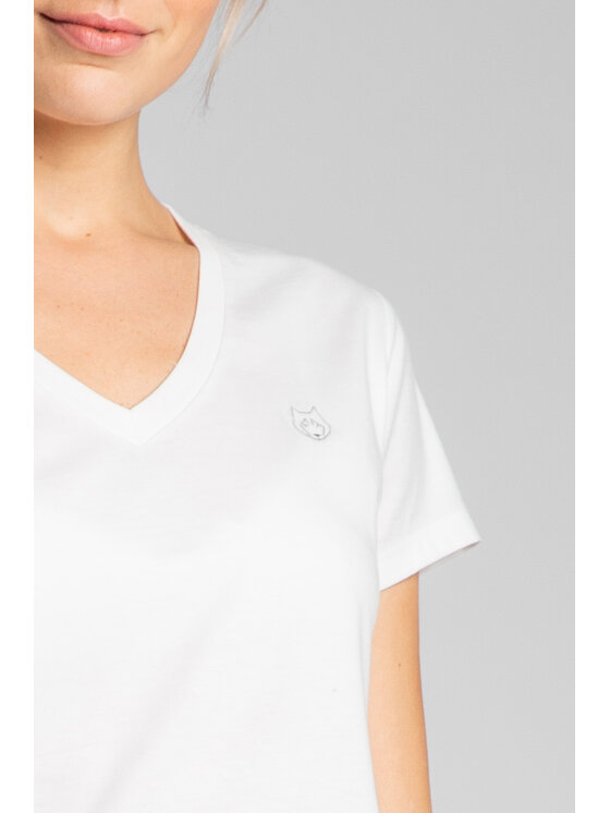 LaLupa LaLupa T-Shirt LA014 Biały Comfortable Fit