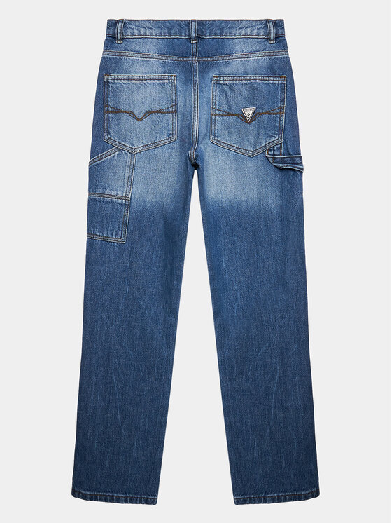 Guess Guess Traperice L3YA06 D45E0 Plava Relaxed Fit
