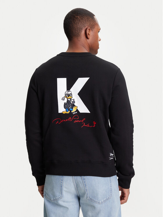 KARL LAGERFELD KARL LAGERFELD Світшот 705099 553930 Чорний Regular Fit
