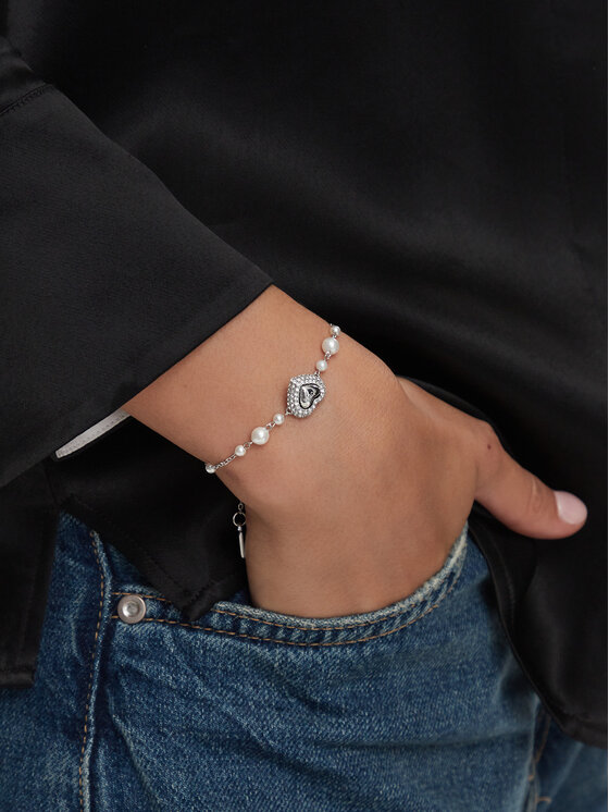 Guess Guess Náramok JUBB06009JWRHS Strieborná