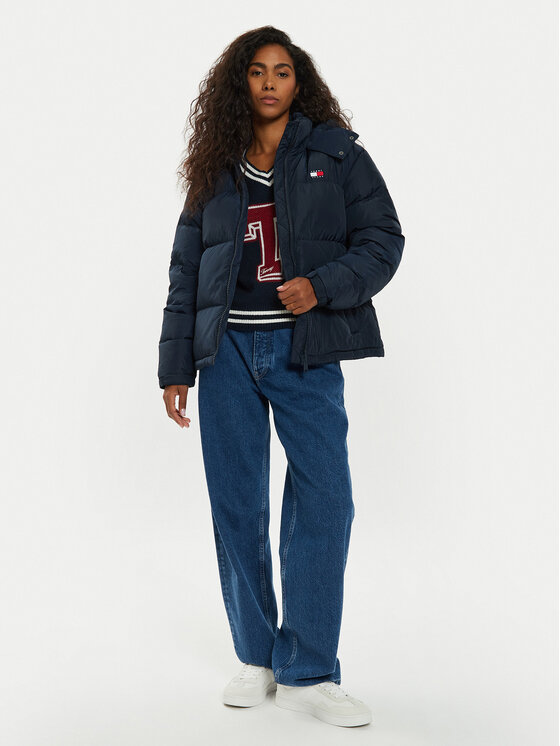 Tommy Jeans Tommy Jeans Geacă din puf Alaska DW0DW18610 Bleumarin Regular Fit
