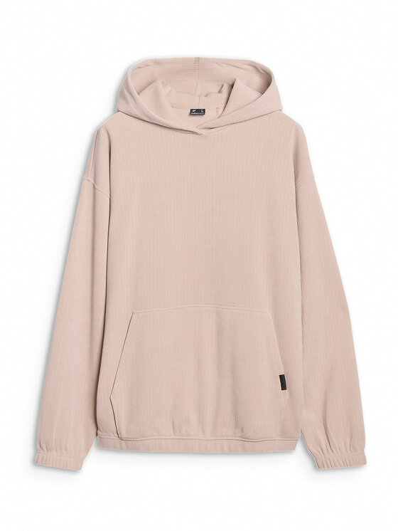 4F 4F Bluza MIDSHOP TEXTILE Beżowy Oversize