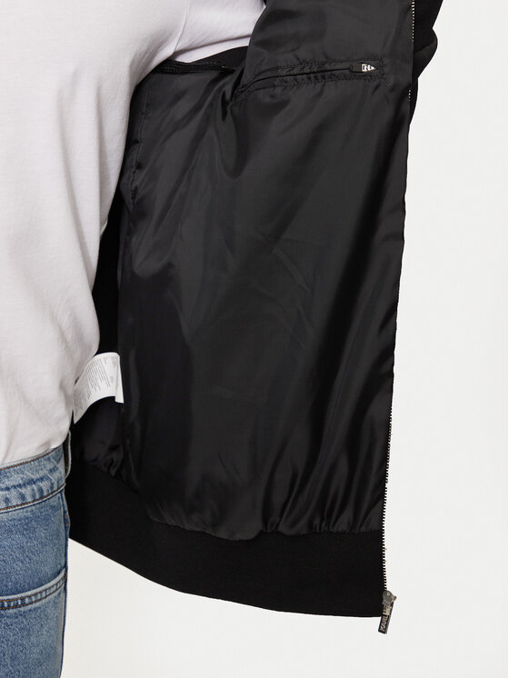 KARL LAGERFELD KARL LAGERFELD Bomber striukė 505065 544565 Juoda Regular Fit