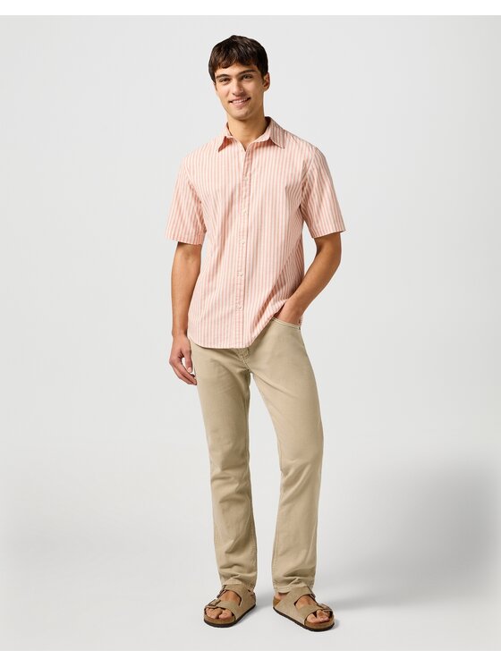 Wrangler Wrangler Jeansy GREENSBORO Beżowy Straight Fit