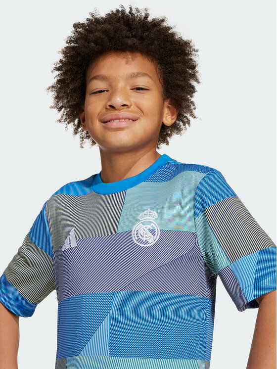 adidas adidas Koszulka techniczna Real Madrid 25/26 Pre-Match Jersey Niebieski jasny Regular Fit