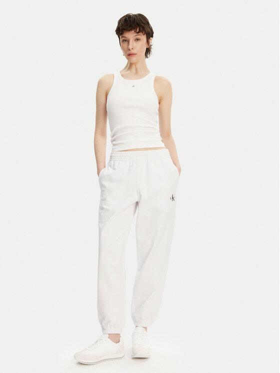 Calvin Klein Jeans Calvin Klein Jeans Спортивні штани Monologo LV047B235G Білий Regular Fit