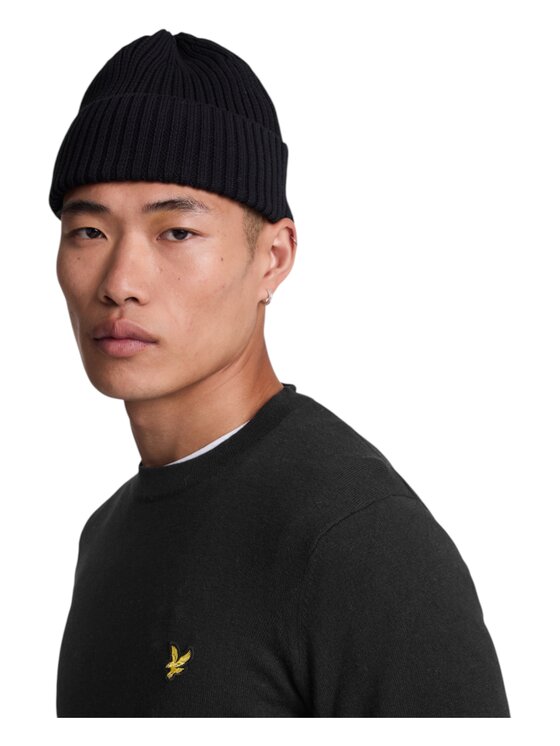 Lyle & Scott Lyle & Scott Sweter MAGLIONE Czarny Regular Fit