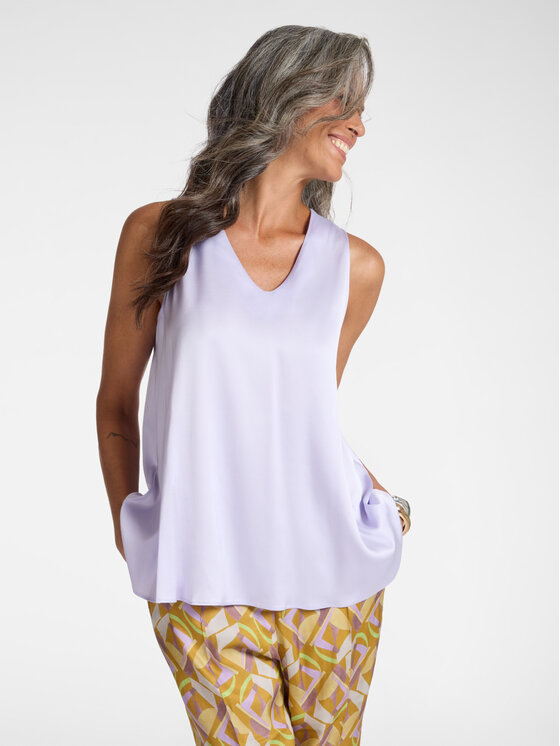 Elena Mirò Elena Mirò Bluzka D112P000032N0A9 Fioletowy Regular Fit