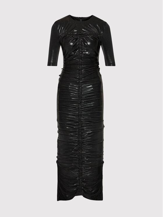 ROTATE ROTATE Večerné šaty Abigail Dress RT623 Čierna Slim Fit
