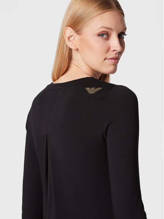 EA7 Emporio Armani EA7 Emporio Armani Блуза 8NTT51 TJDQZ 1200 Черен Regular Fit